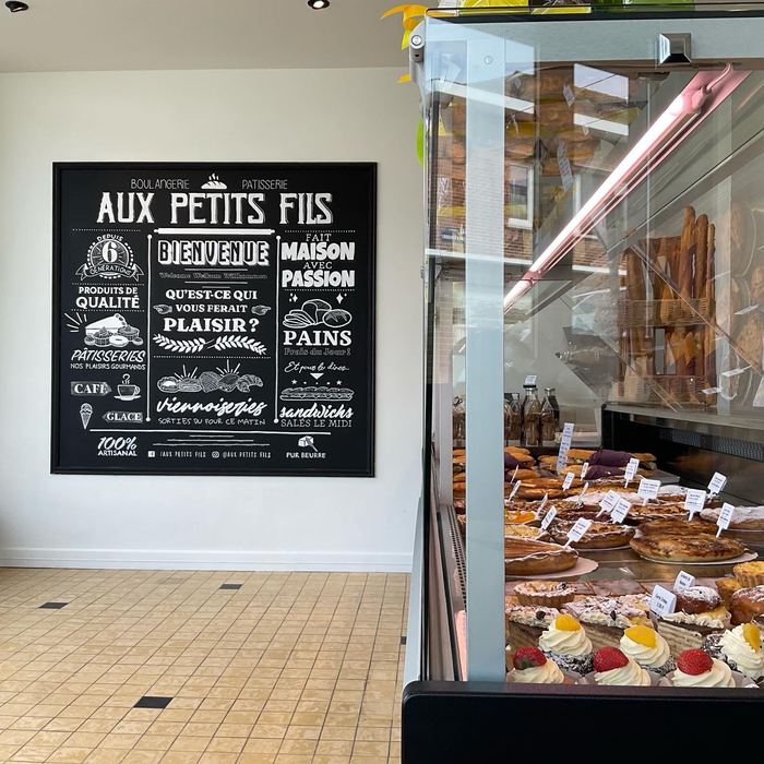 Tableau peint &agrave; la main &middot; Aux Petits Fils