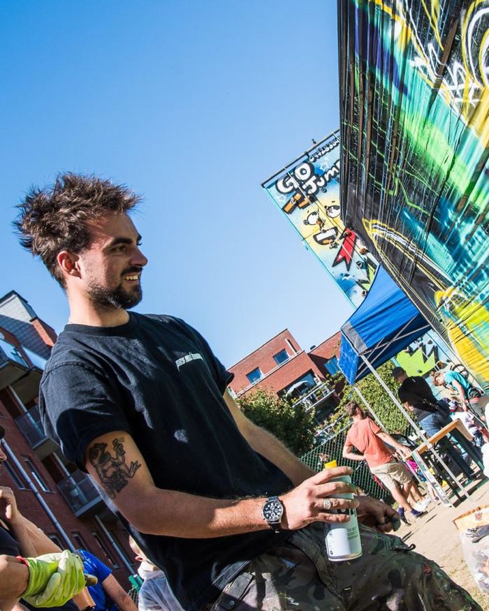 R&eacute;alisation collective d'une fresque