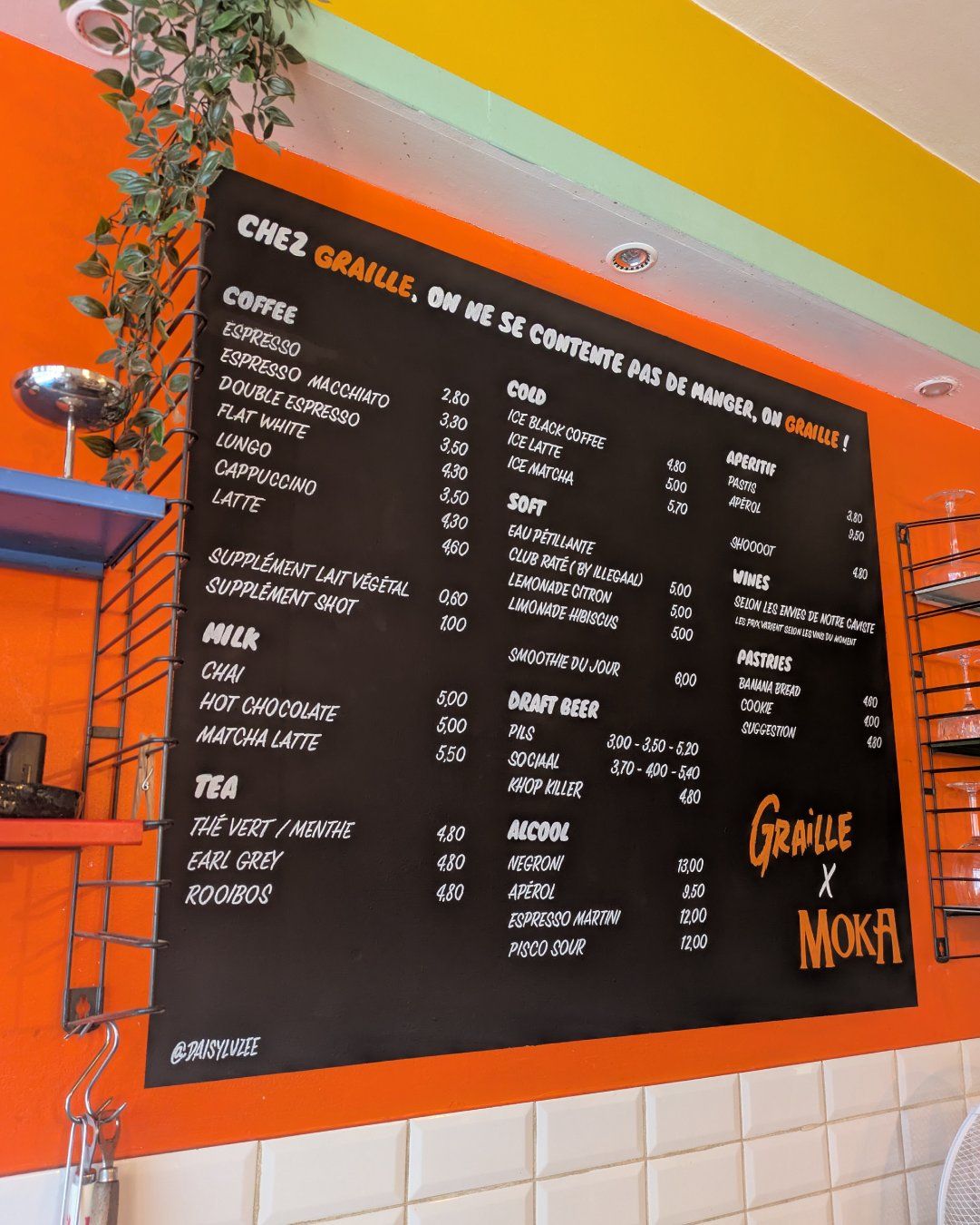Enseigne & menu